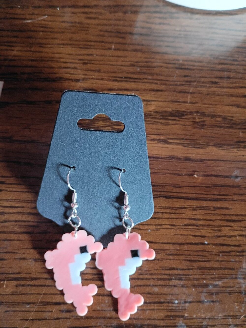 Handmade Pink Dolphin Earrings | Hypoallergenic